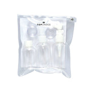 Set de 5 Recipiente pentru calatorie si etui cu fermoar, Top Choice, 42218