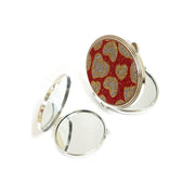 Oglinda compacta, de poseta, cu sclipici, Chique