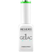 Lac de unghii Gellac 1 Step, Hybrid Effect, Non UV, Revers, 57 verde neon, 10 ml