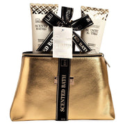 Set body mist, crema maini si lotiune corp Scented Bath Gold Hand Care, IDC Institute 42132, 295 ml