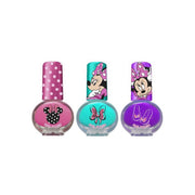 Set decorare unghii pentru fetite, cu 3 lacuri de unghii si modele de lipit pe unghii, Minnie