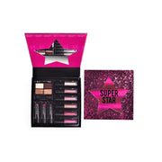 Set 10 piese ruj, ruj lichid, farduri de pleoape si accesorii Super Star, Magic Studio