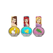 Set decorare unghii pentru fetite, 3 lacuri de unghii si modele de lipit pe unghii, Printesele Disney
