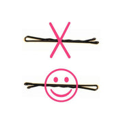 Agrafe Bob Pin, Negre, 4cm