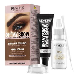 Vopsea de sprancene Henna Oh! My Brows, Revers, Maro Deschis, 2.0, 30ml