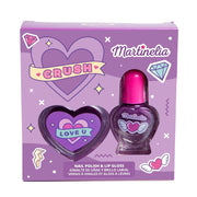 Set gloss de buze si lac de unghii Crush Nail Duo, Martinelia, 82500 - Mov