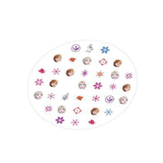 Set decorare unghii pentru fetite, cu 3 lacuri de unghii si modele de lipit pe unghii, Frozen