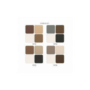 Set 24 bucati Kit fard de sprancene cu 4 culori, Professional Stylist, Revers