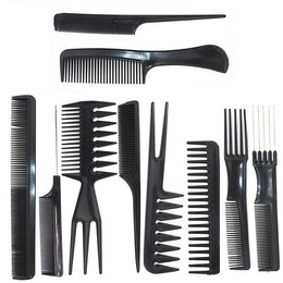 Set 10 pieptani profesionali, pentru coafat sau tuns