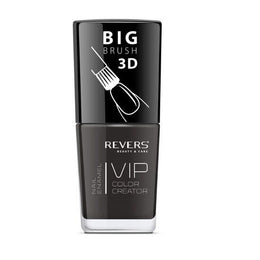 Lac de unghii Vip, 3D, Revers, negru, 12 ml, Nr 004 - Lucios