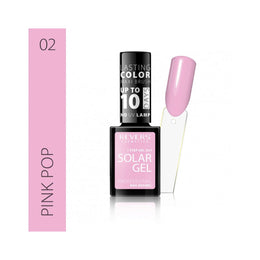 Lac de unghii Solar Gel, Revers, 12 ml, roz, nr 02, pink pop