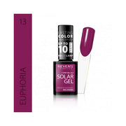 Lac de unghii Solar Gel, Revers, 12 ml, rosu inchis, nr 13, euphoria