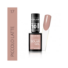 Lac de unghii Solar Gel, Revers, 12 ml, nude, nr 17, piccolo latte