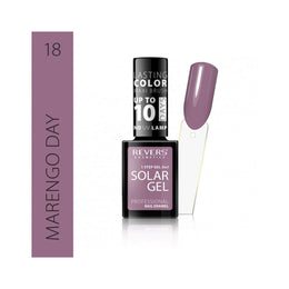 Lac de unghii Solar Gel, Revers, 12 ml, maro, nr 18, marengo day