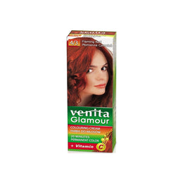 Vopsea de par, permanenta, Glamour, Venita, Nr. 4/3, Rosu Aprins
