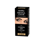 Vopsea de sprancene Crema Henna, Venita, Negru, 1.0, 15ml