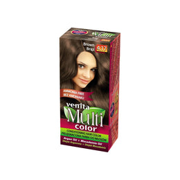 Vopsea de par fara amoniac, Multicolor, Venita, 50 ml, Nr. 4.17, Brown