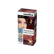 Vopsea de par permanenta, Venita Plex, 125 ml, Nr 5.66, Rosu Cireasa, 125ml