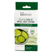 Set 3 Masti faciale cu extract de castravete peel-off IDC Institute 90103, 8 g