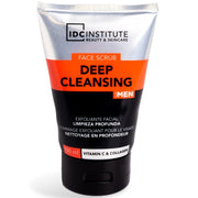 Scrub de față pentru barbati cu  Vitamina C și colagen, curățare profundă, IDC Institute 42145, 100 ml