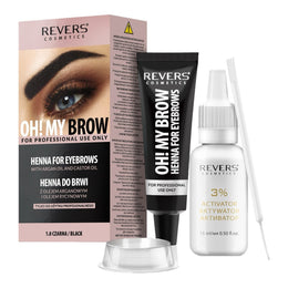 Vopsea de sprancene Henna Oh! My Brows, Revers, Negru, 1.0, 30ml