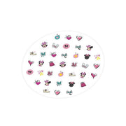 Set decorare unghii pentru fetite, cu 3 lacuri de unghii si modele de lipit pe unghii, Minnie