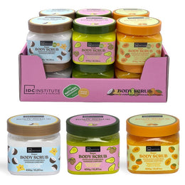 Set mix 12 buc scrub exfoliant pe baza de zahar IDC Institute 42174, 470 g