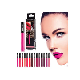 Ruj lichid mat, rezistent la transfer, Lip Matte Color, Vipera, Nr. 605, Perky, roz