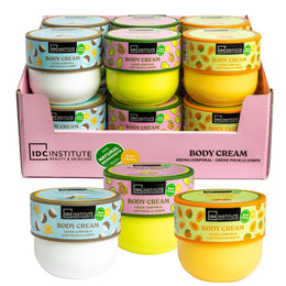 Set cu 12 creme de corp asortate, cu arome de fructe, IDC Institute, 44111
