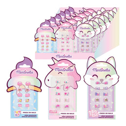 Set 18 blistere Unghii false press-on, World, 35080, Martinelia