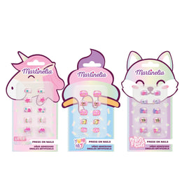 Unghii false press-on, World, Set de 3 blistere, 35080, Martinelia