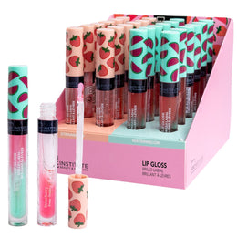 Set 24 luciu de buze cu aroma de capsuni si pepene verde 26029,  IDC Institute