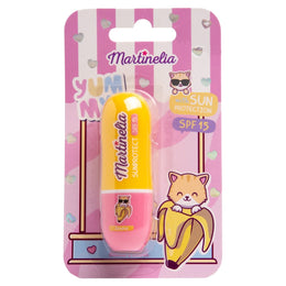 Balsam de buze cu SPF 15 pentru copii cu aroma de banana, 68025, 3.5 g  Martinelia
