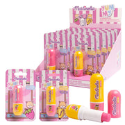 Set 12 bucati balsam de buze cu SPF 15 pentru copii, 68025, 3.5 g  Martinelia,