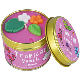 Lumanare parfumata 180g  Tropical Punch (Cutie metalica), Bomb Cosmetics