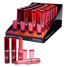 Set 24 Ruj Sheer Lipstick, 12281, Magic Studio