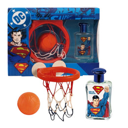Set cadou băieți Superman, cu apă de toaleta 50 ml & cos de baschet, 2229