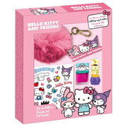 Set cosmetic machiaj si accesorii Hello Kitty & friends cu breloc pompom 4058