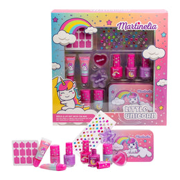 Set unghii și buze cu cutie metalică Little Unicorn, Martinelia, 85499