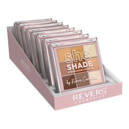 Paleta farduri de pleoape She Shade, set 8 bucăți  Revers, 9 g