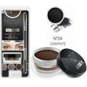 Kit pentru machiajul sprancenelor, Cream Liner, Revers, Grafit