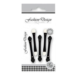 Set 5 bucati Aplicator dublu pentru fard de pleoape, Top Choice, Fashion Design