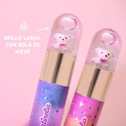 Luciu de buze cu aroma de fructe si efect Glitter, Snowball Bear, fetite, 5.8ml, Martinelia