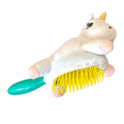 Perie de par pentru copii alba Unicorn Teddy Hair Martinelia 3013w