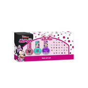Set decorare unghii pentru fetite, cu 3 lacuri de unghii si modele de lipit pe unghii, Minnie