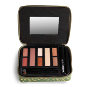 Trusa de machiaj tip portofel cu  8 farduri de pleoape si o 1 mascara, Savannah Soul Medium Wallet, Magic Studio