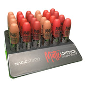 Set 24 bucati Rujuri mate Magic Studio, Nudes to Passion, nuante de nude, rosu si visiniu