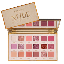 Trusa de machiaj cu oglinda, Very Nude Eyeshadow Palette, Magic Studio