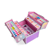 Trusa mare de machiaj pentru copii Martinelia My Little Unicorn Mega Beauty Case, cufar cu farduri, rujuri si lacuri de unghii