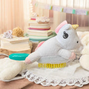 Perie de par pentru copii alba Unicorn Teddy Hair Martinelia 3013w